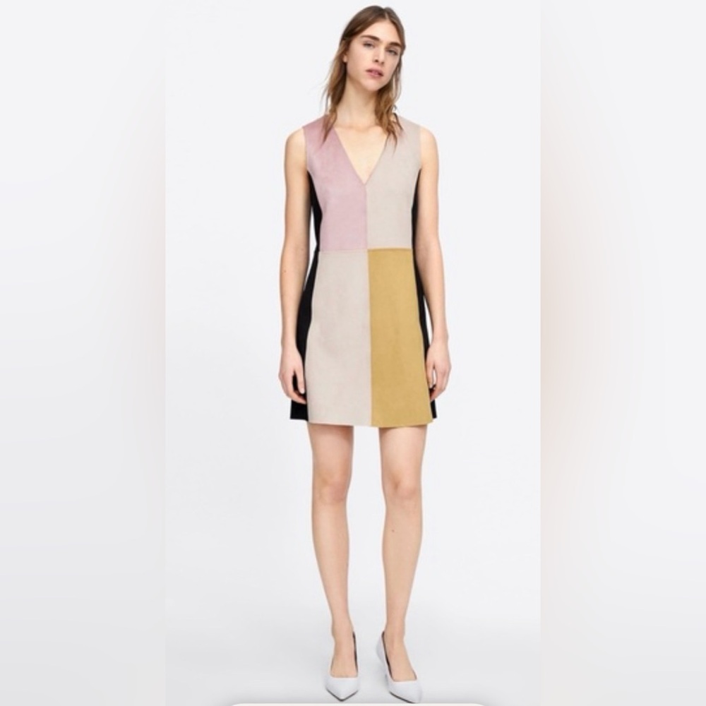 Zara Multicolor Sleeveless Mini Dress